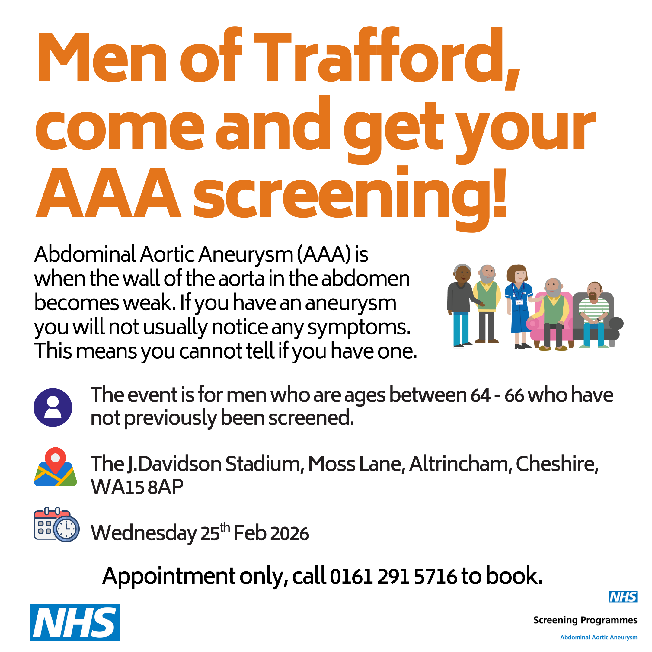 Abdominal Aortic Aneurysm (AAA) Screening event